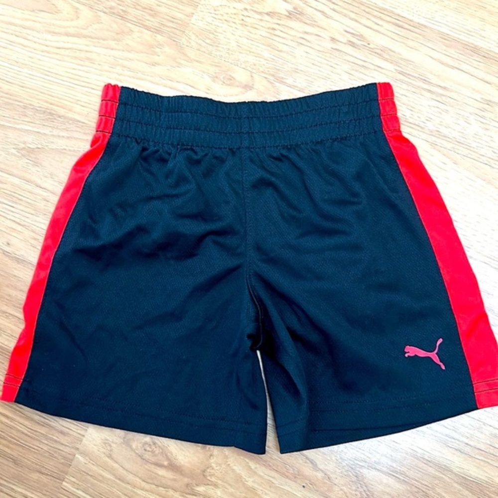 Puma Gray and Black Athletic Shorts Set Baby Boy Size 24 Months NEW - Picture 9 of 11